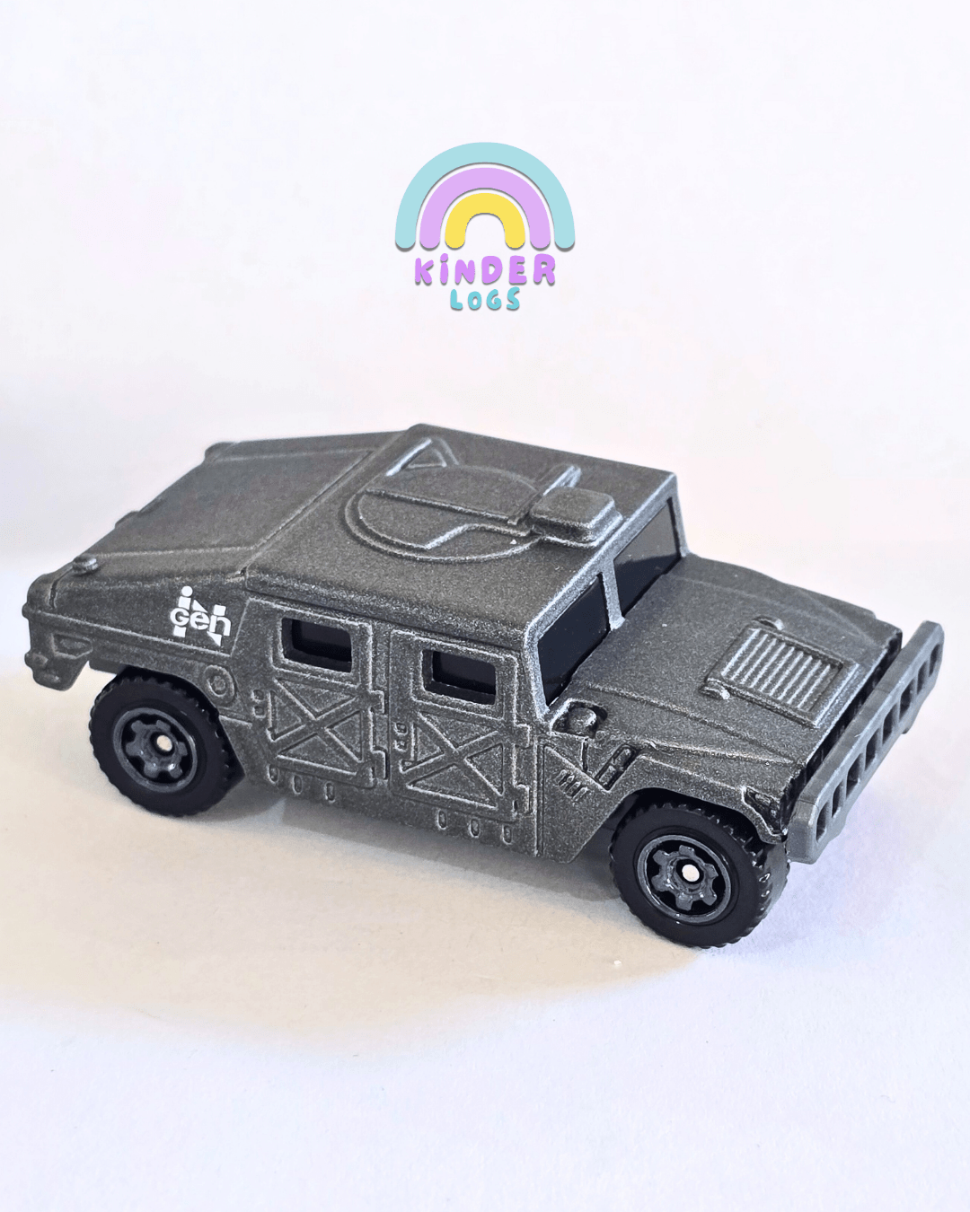 Matchbox Humvee - Jurassic World Rebirth - Grey (Uncarded - New) - Kinder Logs
