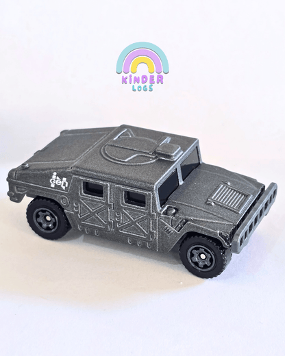 Matchbox Humvee - Jurassic World Rebirth - Grey (Uncarded - New) - Kinder Logs