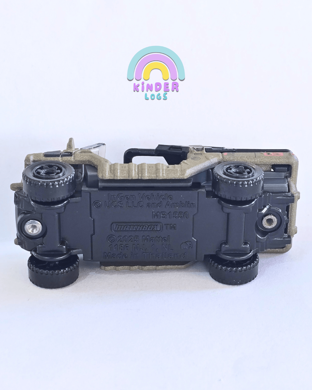 Matchbox InGen Vehicle - Jurassic World Rebirth - Gold (Uncarded - New) - Kinder Logs