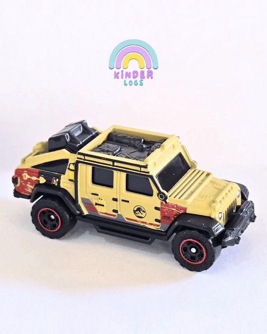 Matchbox Jeep Gladiator - Jurassic World Rebirth (Uncarded - New) - Kinder Logs