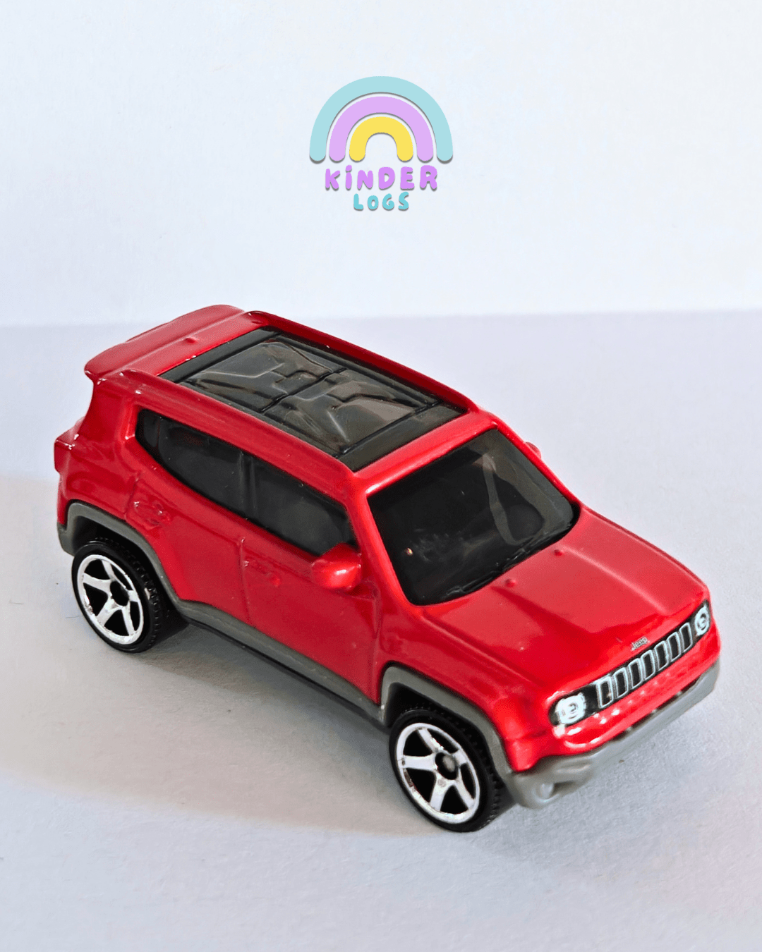 Matchbox Jeep Renegade - Red (Uncarded) - Kinder Logs