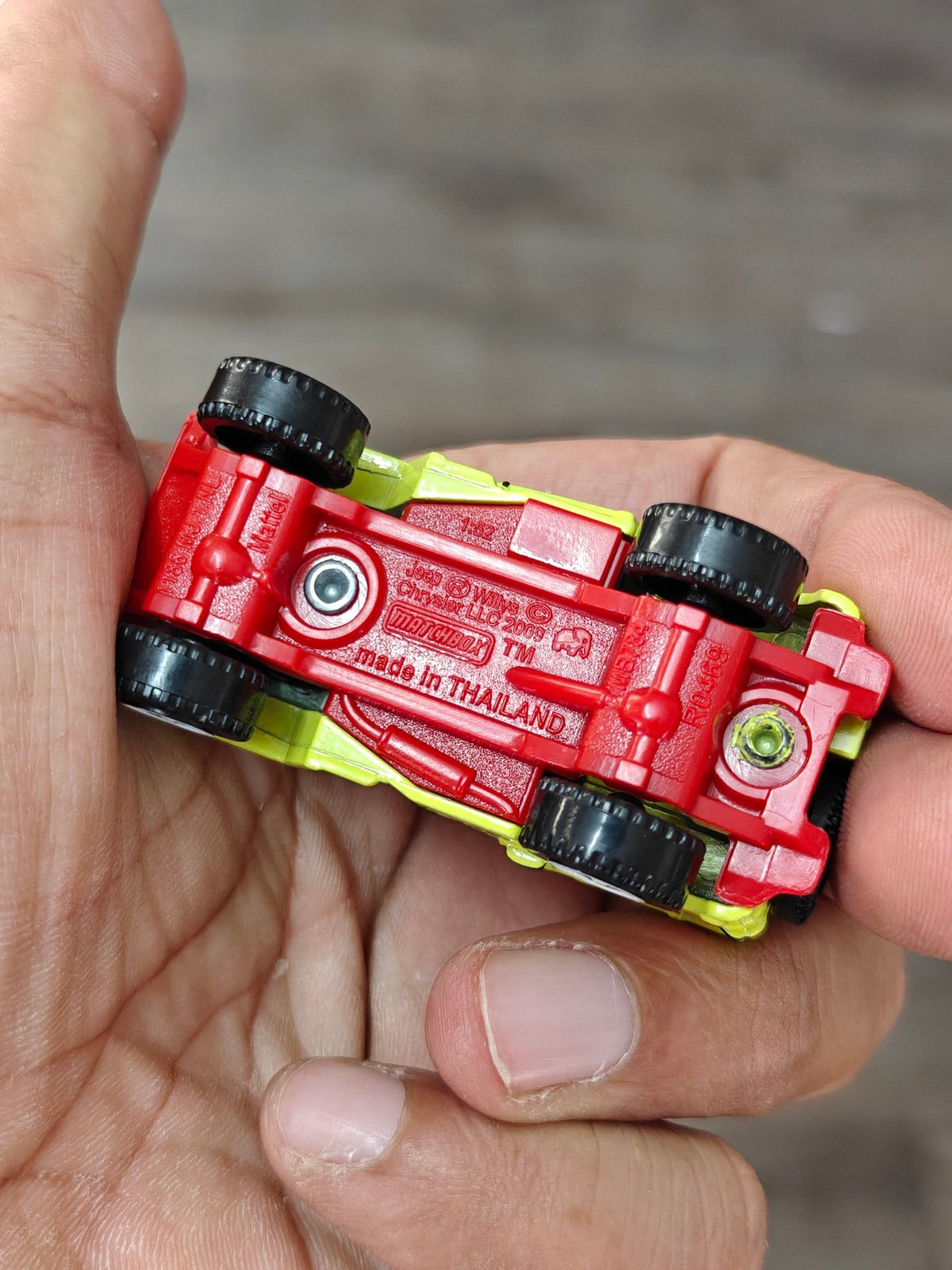 Matchbox Jeep Willys - Green (Uncarded - New) - Kinder Logs