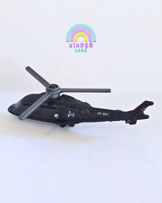 Matchbox Jurassic World Rebirth Helicopter CR - 1017 (Uncarded - New) - Kinder Logs