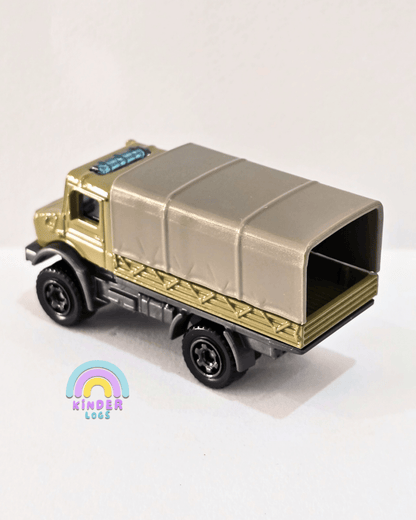 Matchbox Mercedes - Benz UNIMOG U5023 - Jurassic Park (Uncarded) - Kinder Logs