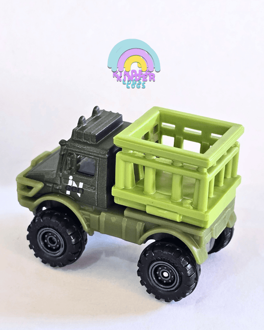 Matchbox Mercedes UNIMOG U1300 - Jurassic World Rebirth (Uncarded - New) - Kinder Logs