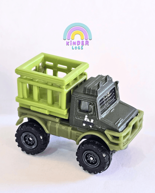 Matchbox Mercedes UNIMOG U1300 - Jurassic World Rebirth (Uncarded - New) - Kinder Logs