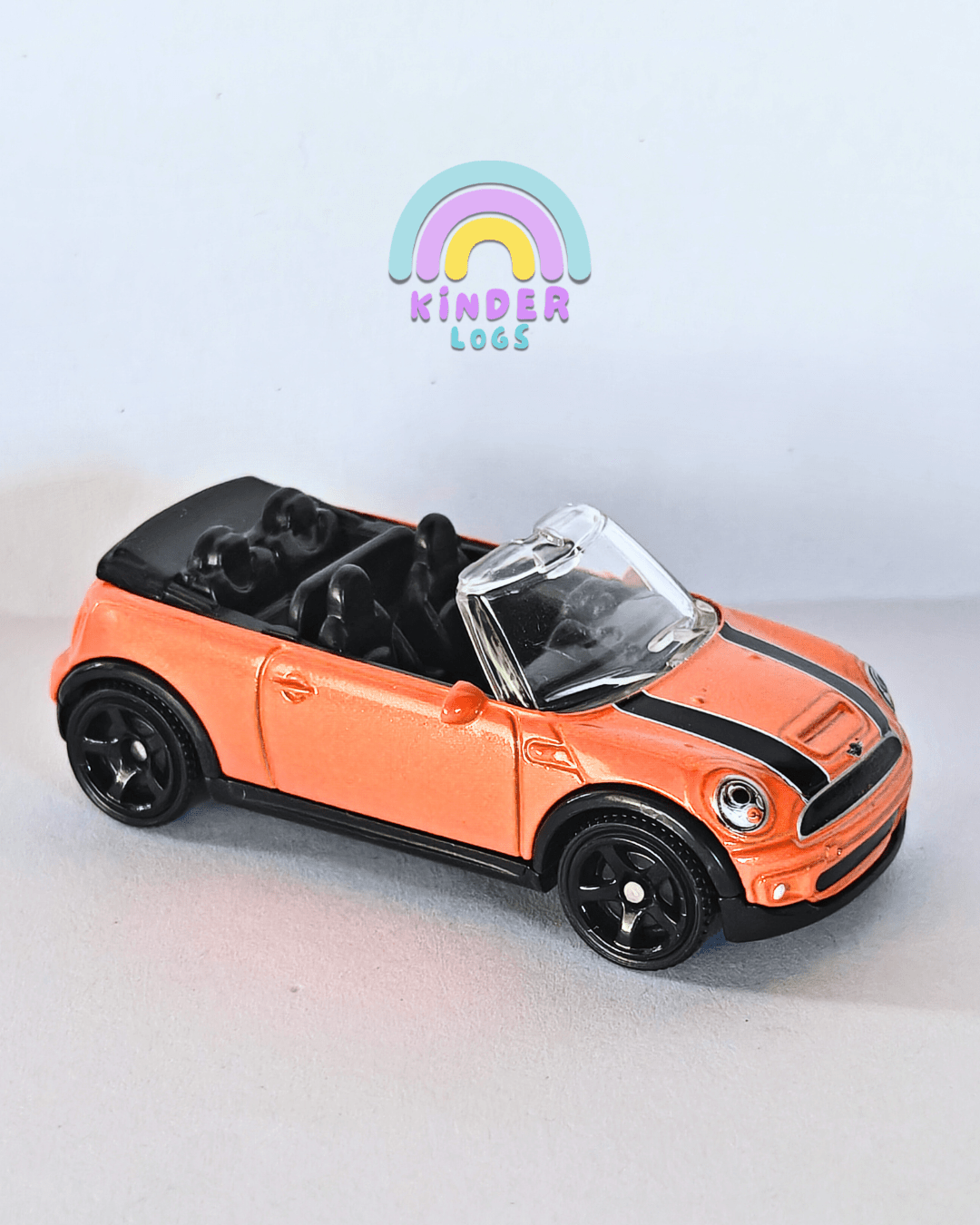 Matchbox Mini Cooper S Cabrio - Orange (Uncarded - New) - Kinder Logs