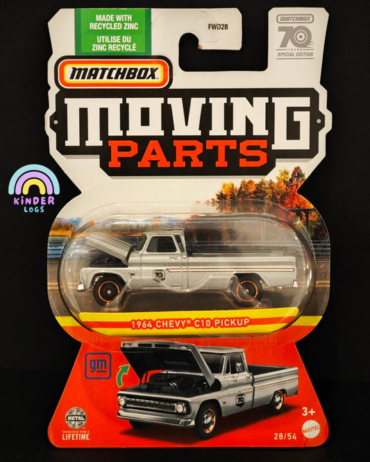 Matchbox Moving Parts 1964 Chevy C10 Pickup - Kinder Logs