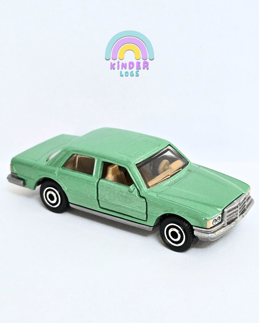 Matchbox Moving Parts 1980 Mercedes - Benz 450 SEL - Green (Uncarded - New) - Kinder Logs