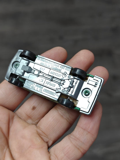 Matchbox Moving Parts 1980 Mercedes - Benz 450 SEL - Green (Uncarded - New) - Kinder Logs