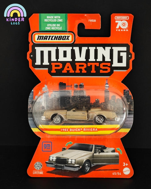 Matchbox Moving Parts 1983 Buick Riviera - Kinder Logs