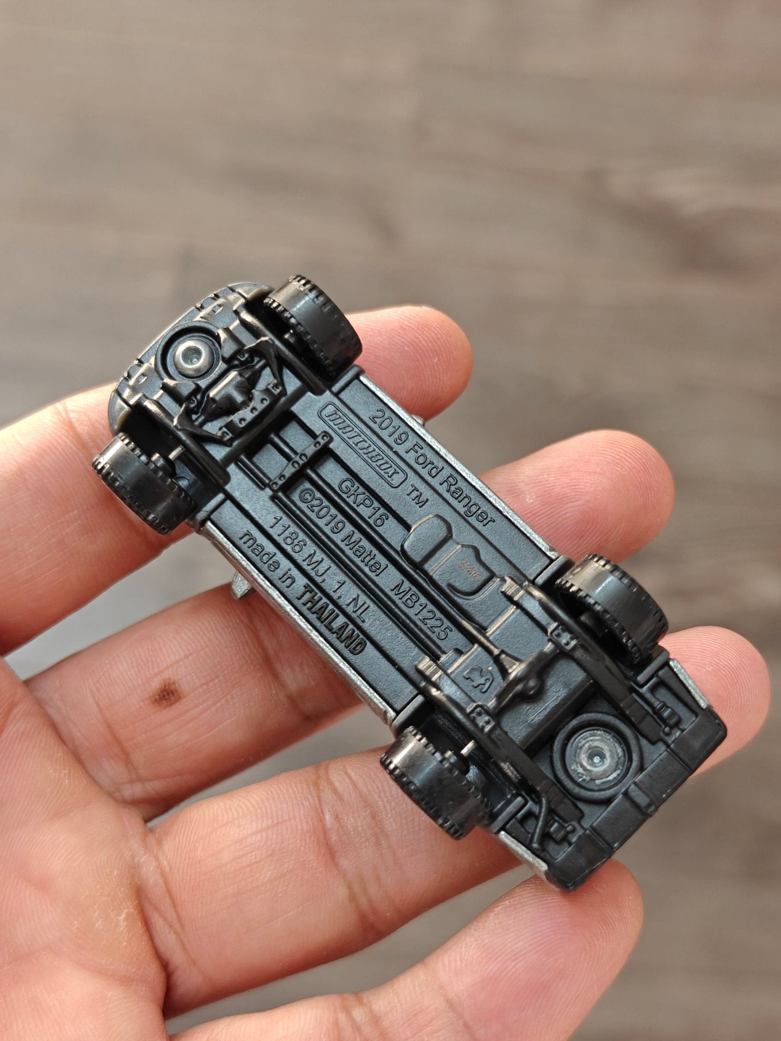 Matchbox Moving Parts 2019 Ford Ranger - Silver (Uncarded - New) - Kinder Logs
