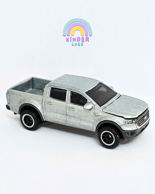 Matchbox Moving Parts 2019 Ford Ranger - Silver (Uncarded - New) - Kinder Logs