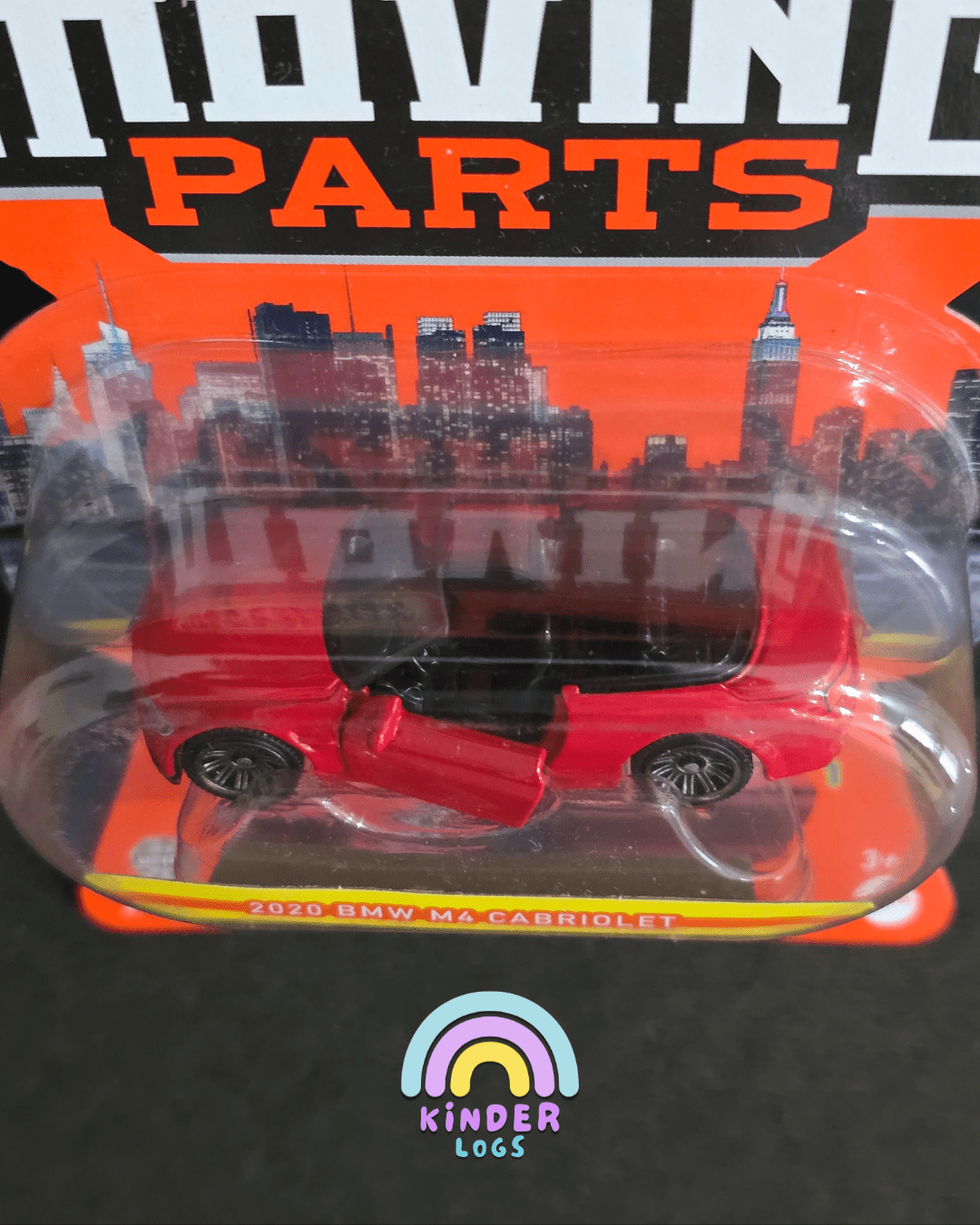 Matchbox Moving Parts 2020 BMW M4 Cabriolet (Imported) - Kinder Logs