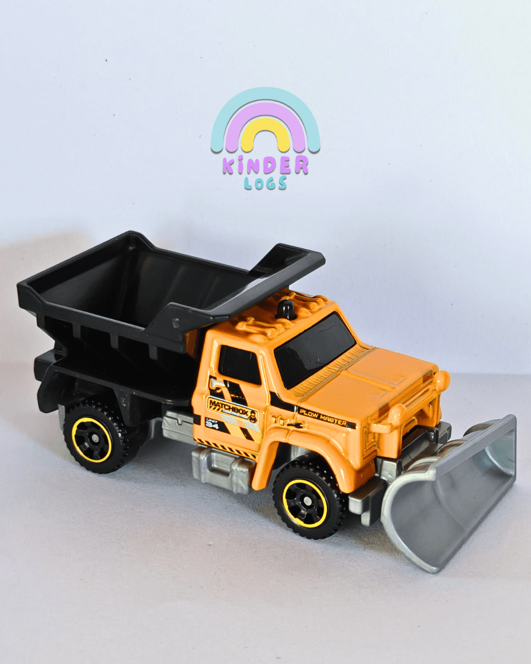 Matchbox Plow Master 6000 - Orange (Uncarded - New) - Kinder Logs