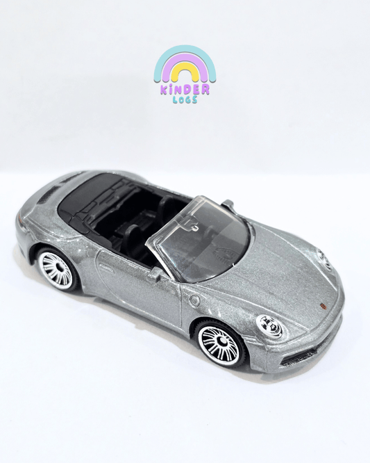 Matchbox Porsche 911 Carrera Cabriolet - Silver (Uncarded) - Kinder Logs