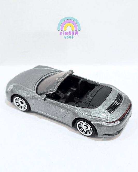 Matchbox Porsche 911 Carrera Cabriolet - Silver (Uncarded) - Kinder Logs