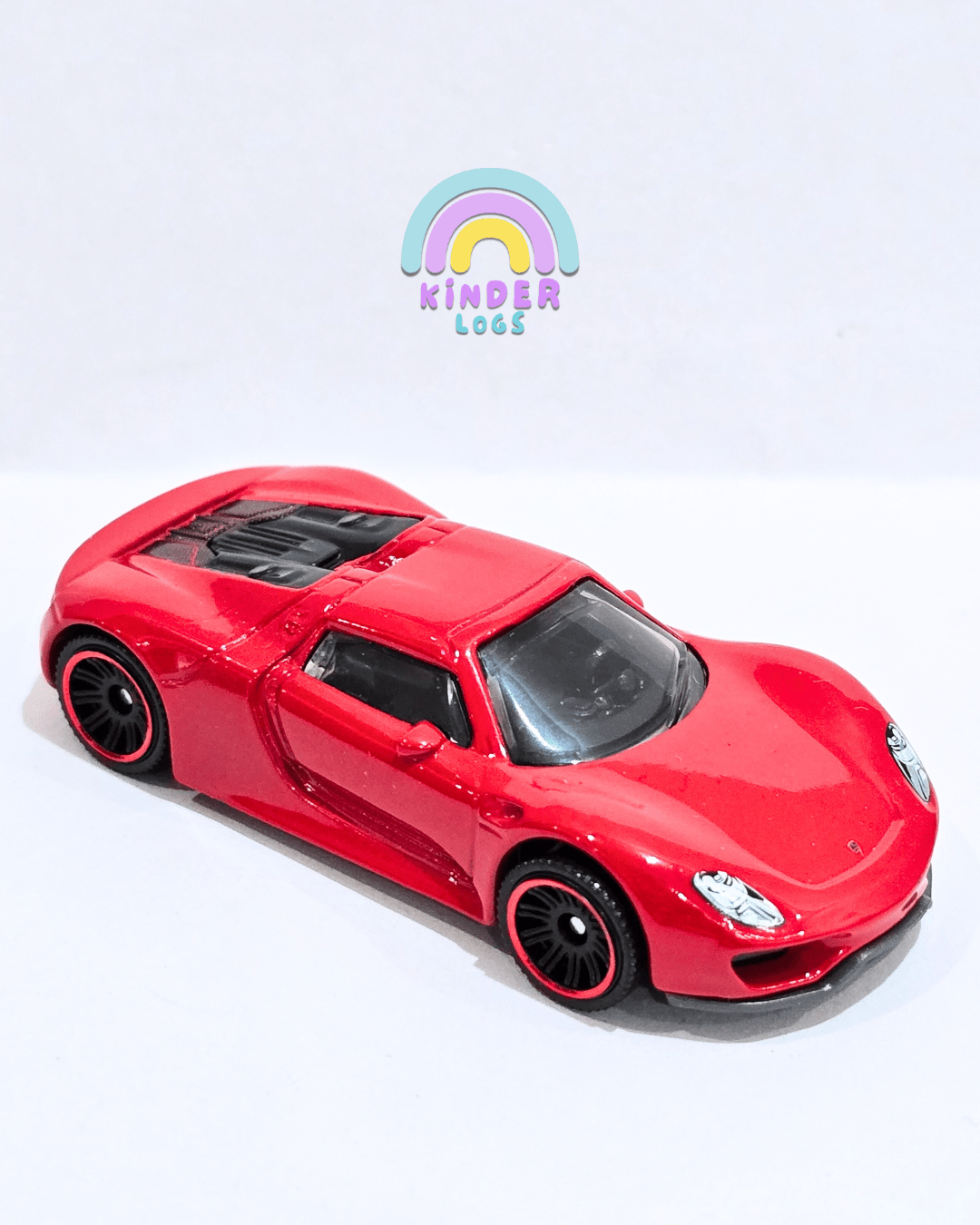 Matchbox Porsche 918 Spyder - Red (Uncarded - New) - Kinder Logs