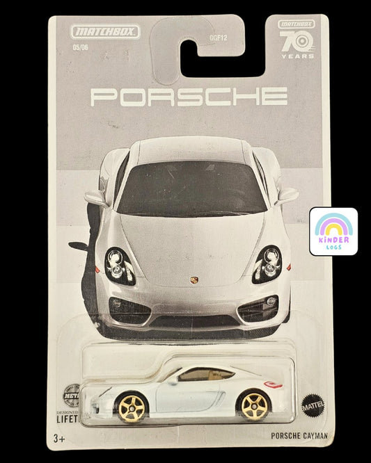 Matchbox Porsche Cayman 70 Years Edition - Kinder Logs