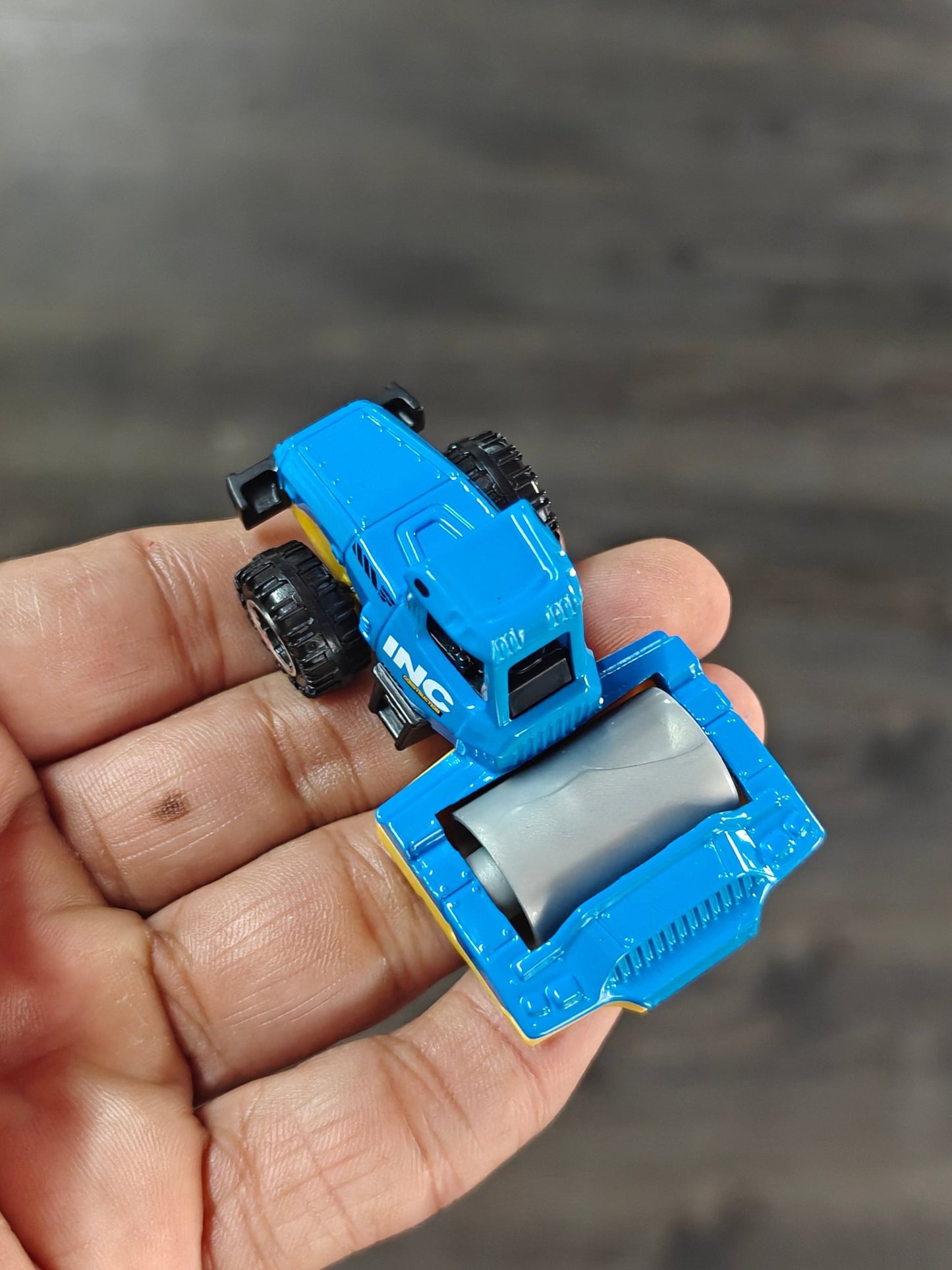 Matchbox Road Roller - Blue (Uncarded - New) - Kinder Logs