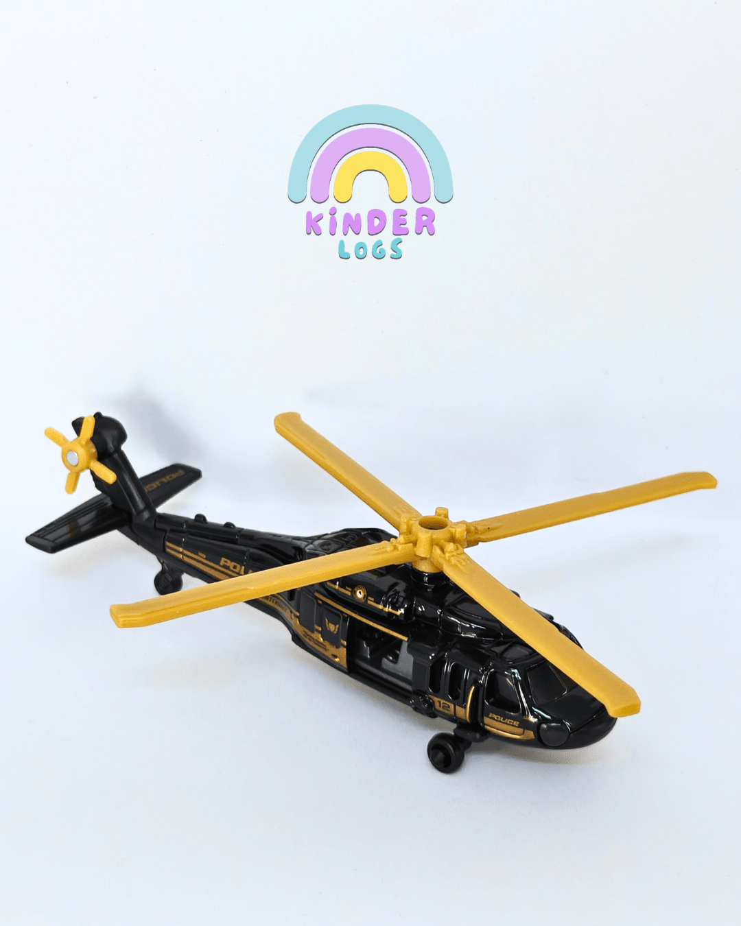 Matchbox Sikorsky S-70 Police Helicopter (Uncarded - New) - Kinder Logs