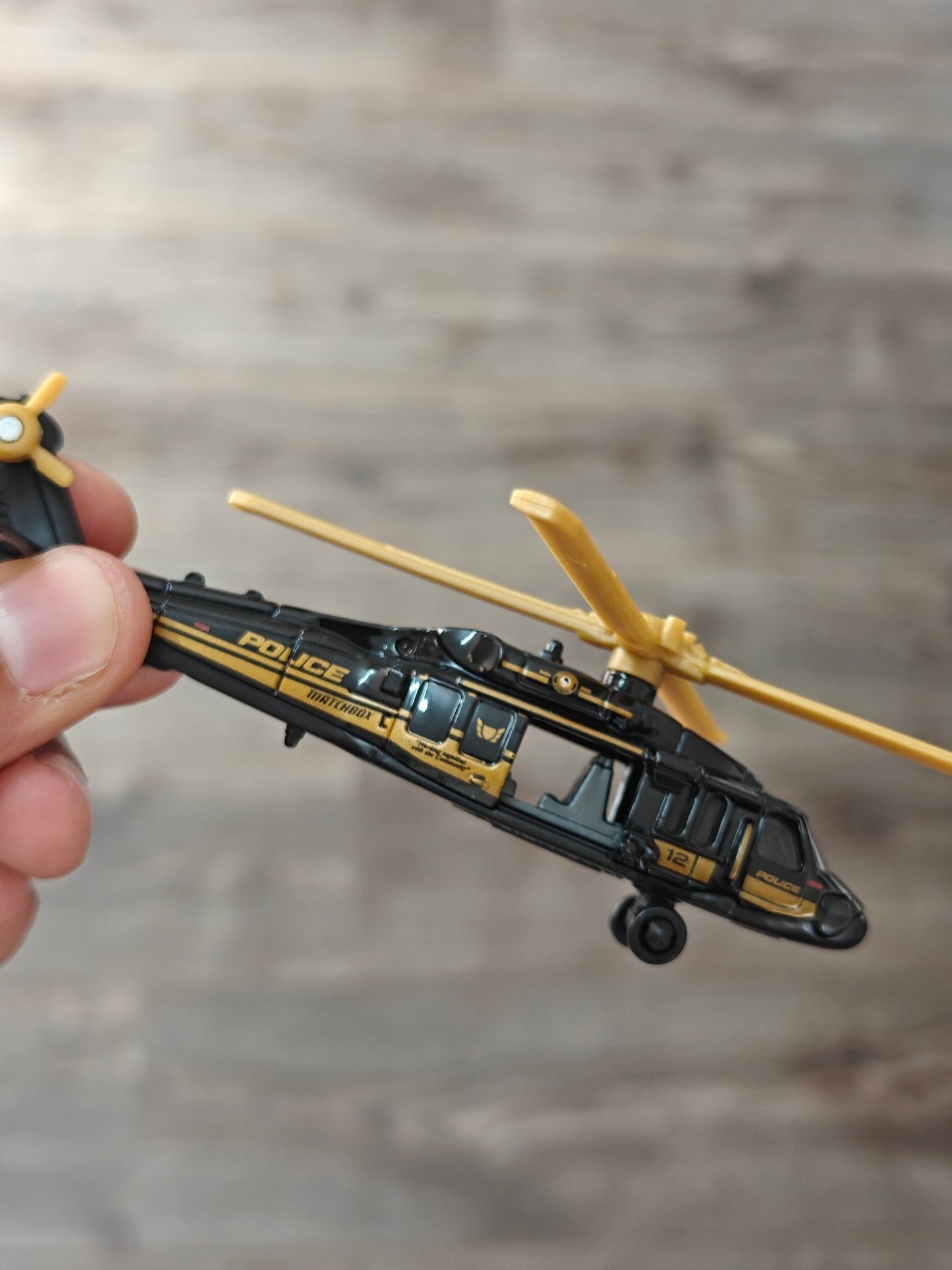 Matchbox Sikorsky S-70 Police Helicopter (Uncarded - New) - Kinder Logs