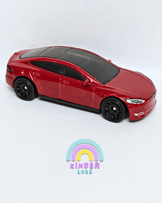 Matchbox Tesla Model S - Maroon (Uncarded - New) - Kinder Logs