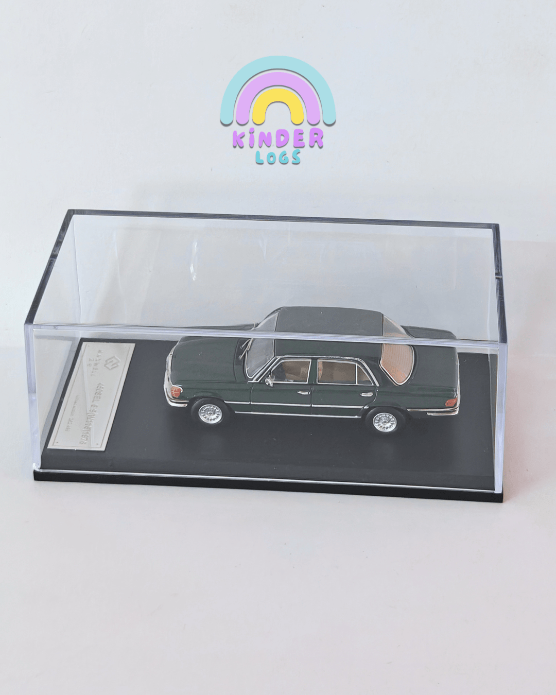 Maxwell 1976 Mercedes - Benz W116 450 - Green (Open Box) - Kinder Logs