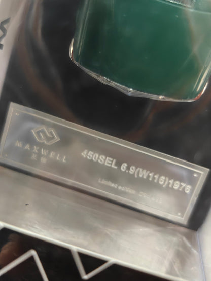 Maxwell 1976 Mercedes - Benz W116 450 SEL 6.9 - Green (Sealed Box) - Kinder Logs