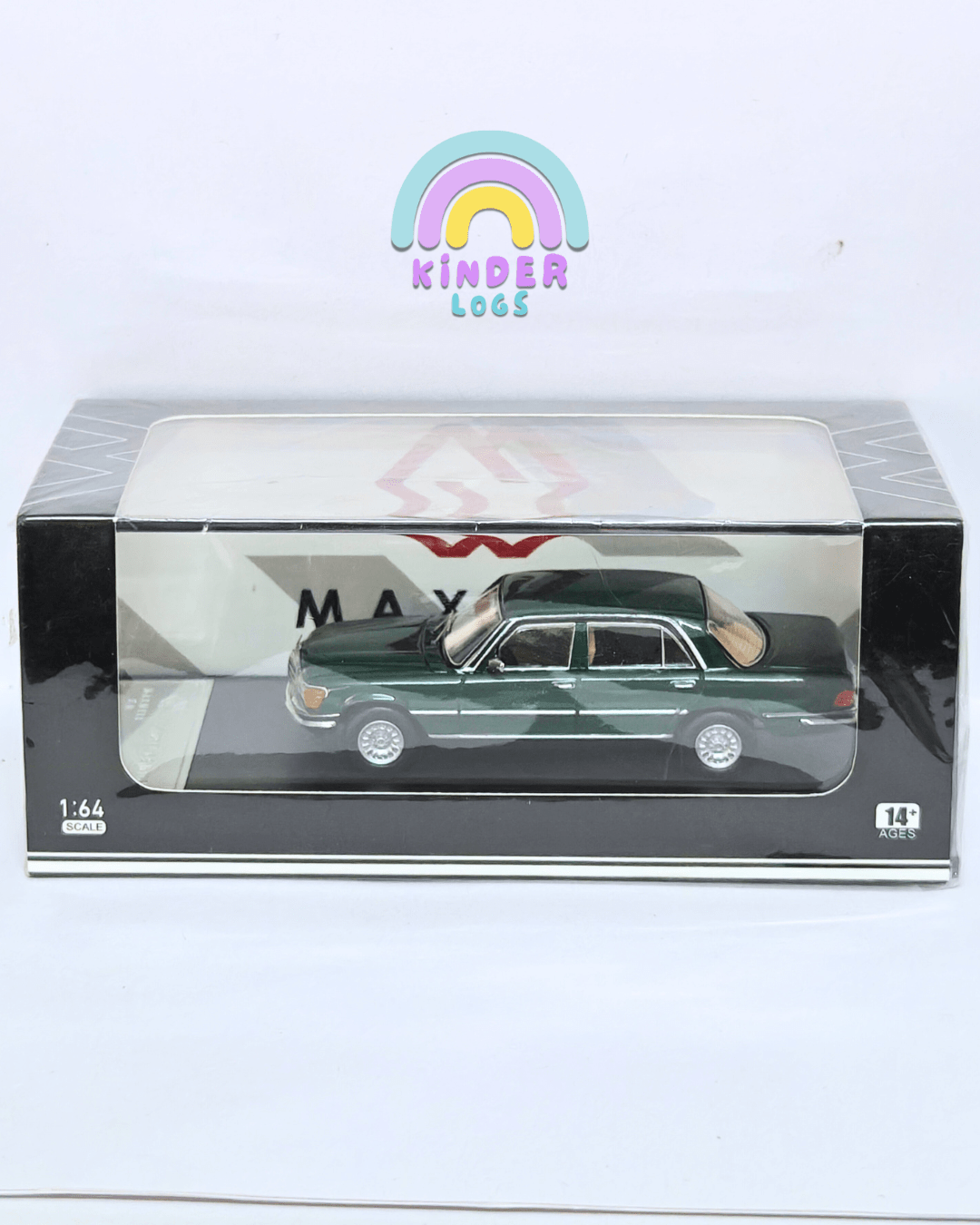 Maxwell 1976 Mercedes - Benz W116 450 SEL 6.9 - Green (Sealed Box) - Kinder Logs