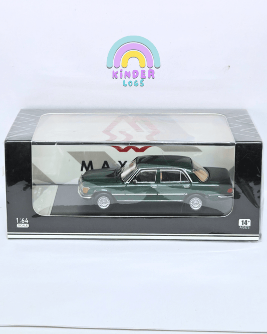Maxwell 1976 Mercedes - Benz W116 450 SEL 6.9 - Green (Sealed Box) - Kinder Logs