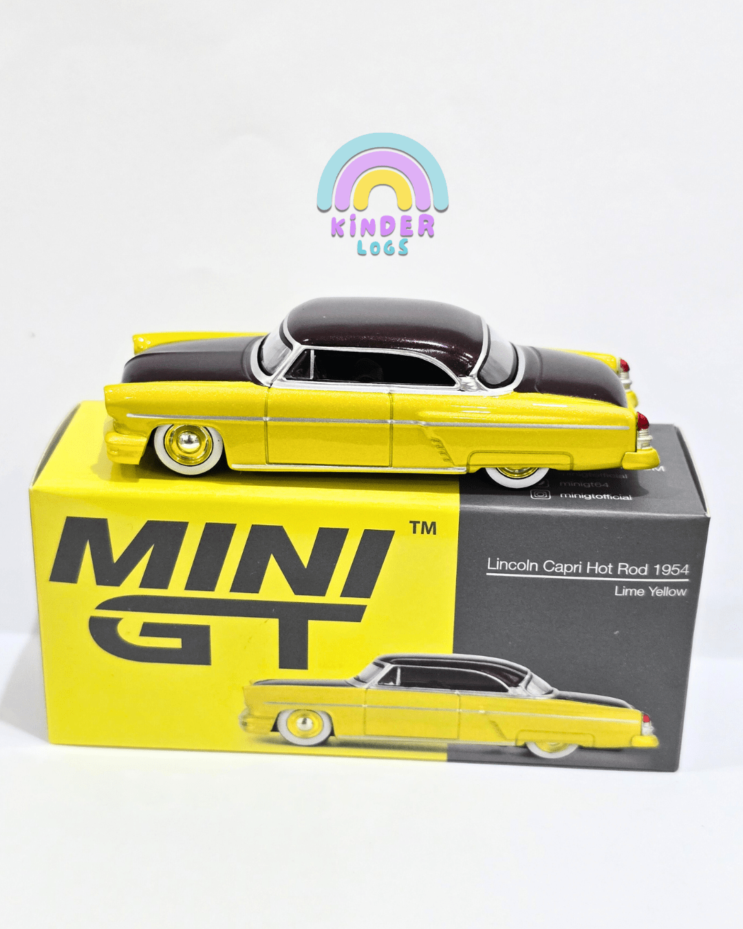 Mini GT 1954 Lincoln Capri Hot Rod (Open Box) - Kinder Logs