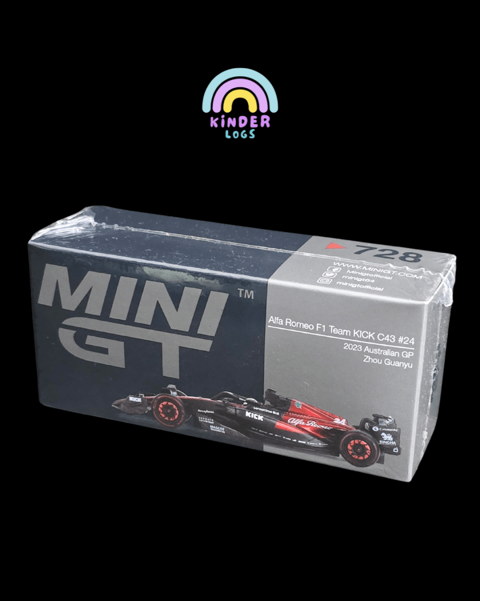 Mini GT Alfa Romeo F1 Team Kick C43 #24 (Sealed Box) - Kinder Logs