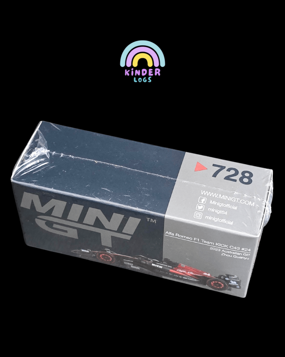 Mini GT Alfa Romeo F1 Team Kick C43 #24 (Sealed Box) - Kinder Logs