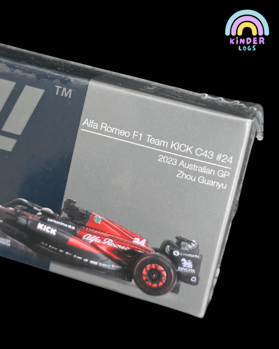 Mini GT Alfa Romeo F1 Team Kick C43 #24 (Sealed Box) - Kinder Logs