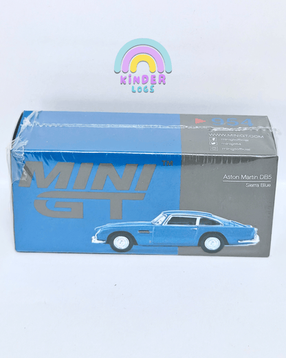 Mini GT Aston Martin DB5 Sierra Blue (Open Box) - Kinder Logs