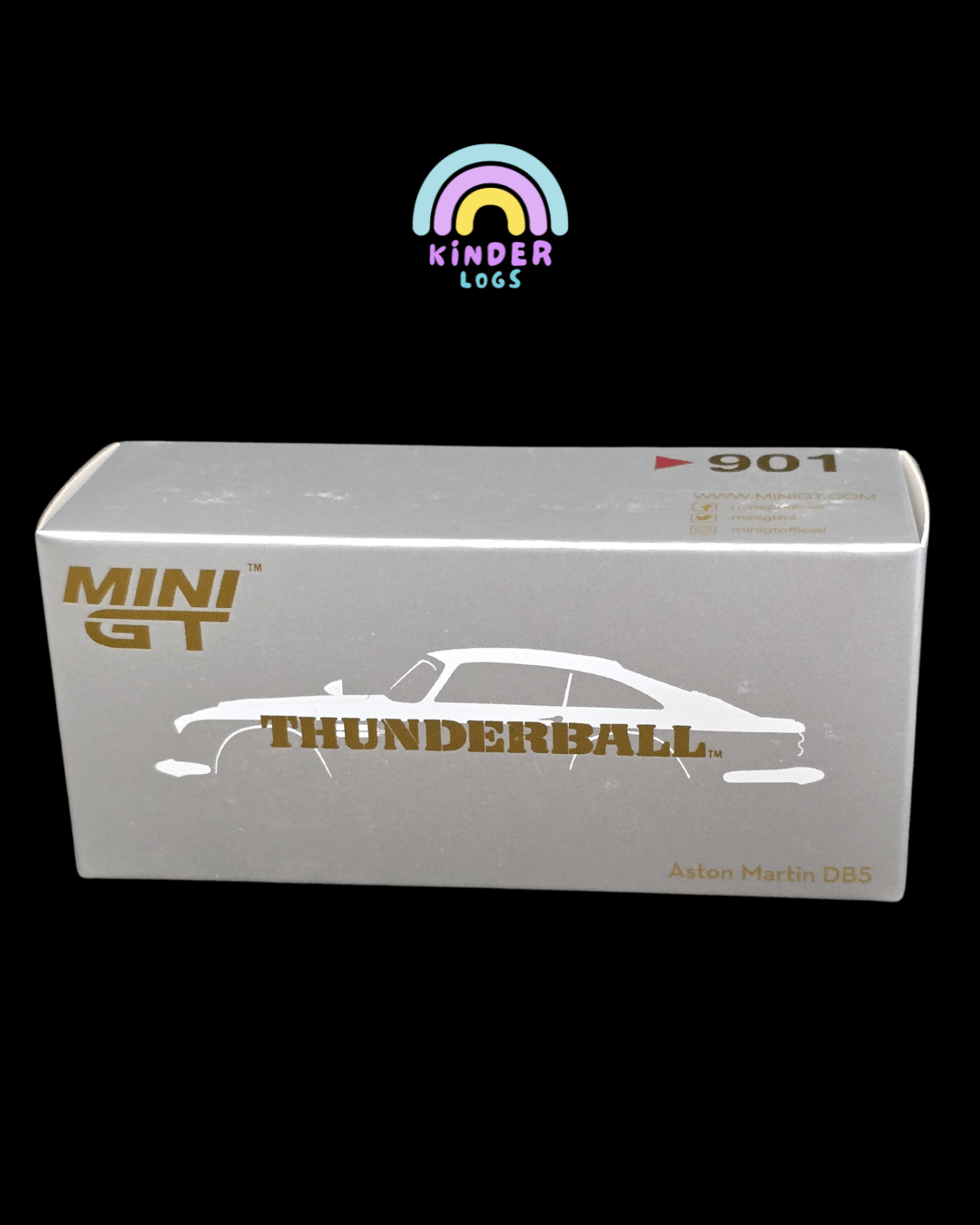 Mini GT Aston Martin DB5 “Thunderball” - Open Box - Kinder Logs