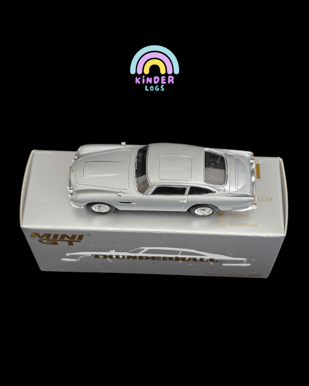 Mini GT Aston Martin DB5 “Thunderball” - Open Box - Kinder Logs