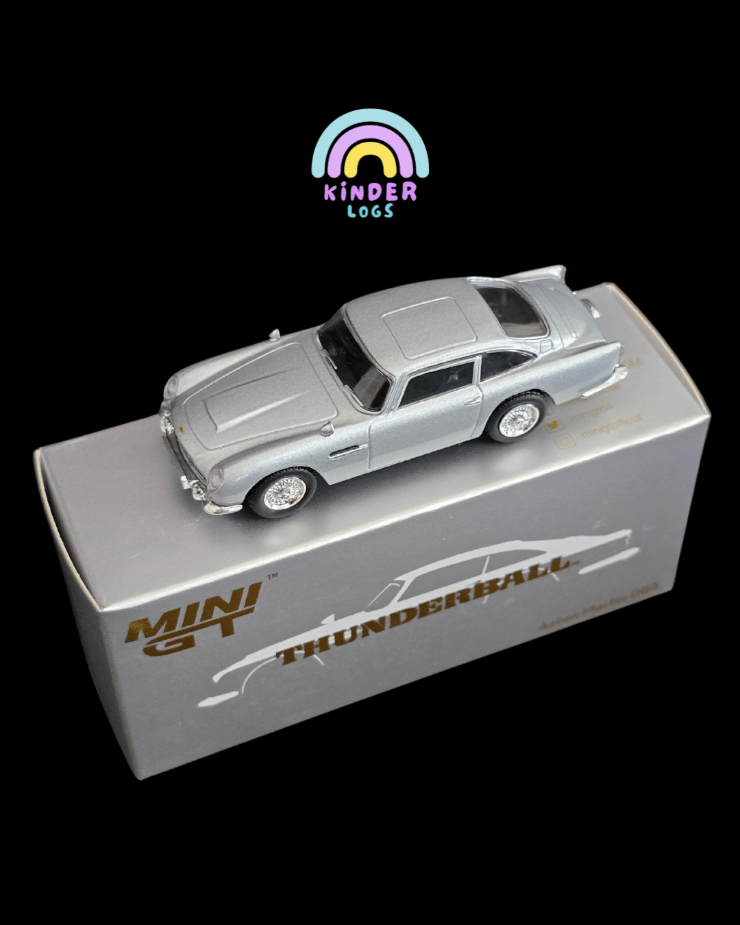 Mini GT Aston Martin DB5 “Thunderball” - Open Box - Kinder Logs