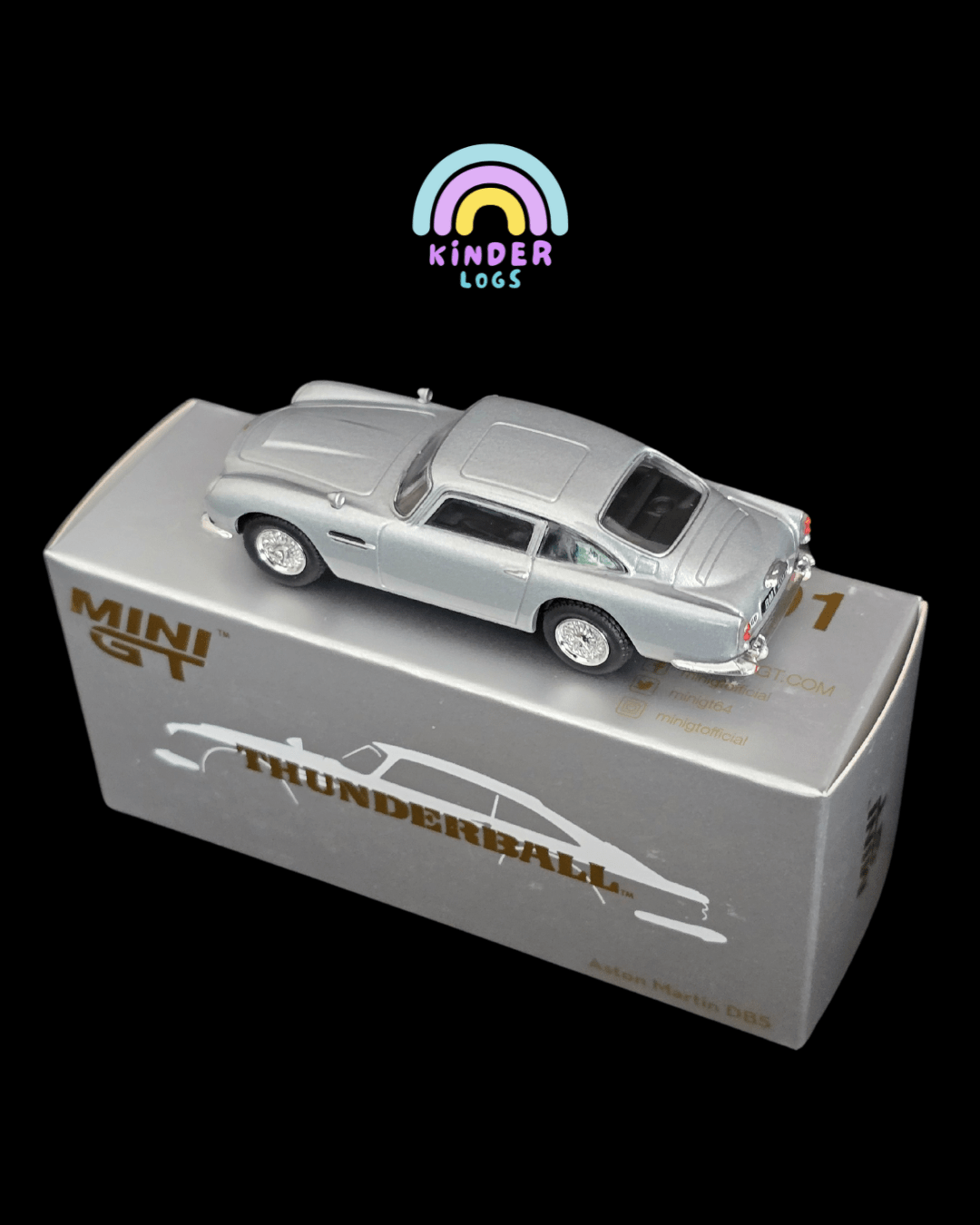 Mini GT Aston Martin DB5 “Thunderball” - Open Box - Kinder Logs