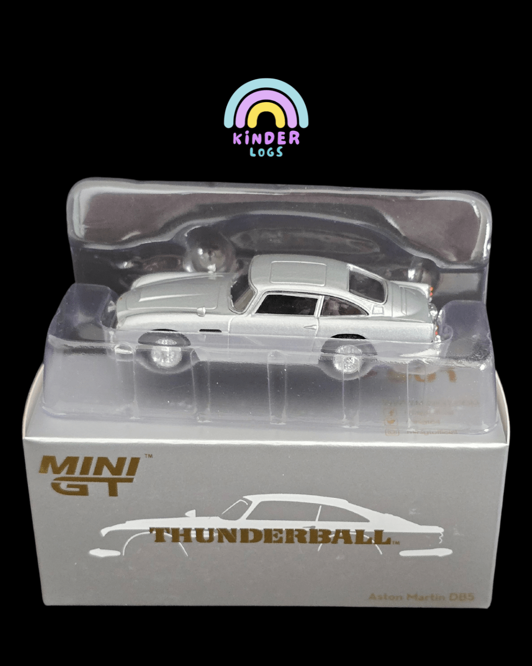 Mini GT Aston Martin DB5 “Thunderball” - Open Box - Kinder Logs