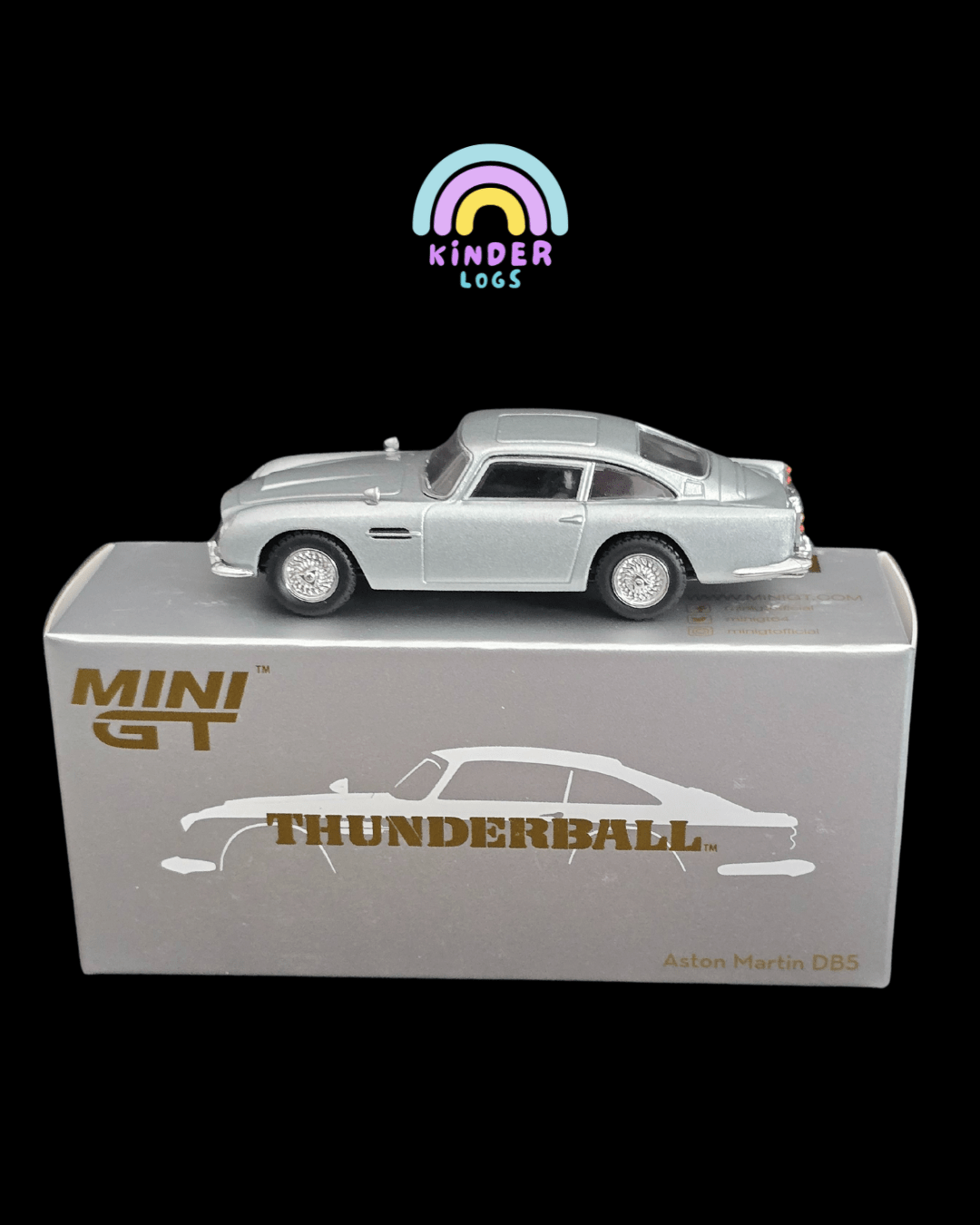Mini GT Aston Martin DB5 “Thunderball” - Open Box - Kinder Logs
