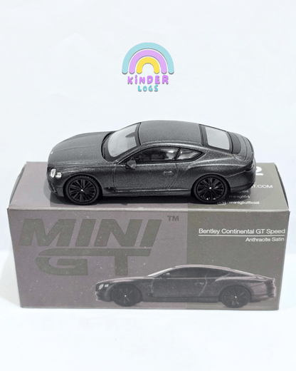 Mini GT Bentley Continental GT Speed - Anthracite Satin (Open Box) - Kinder Logs