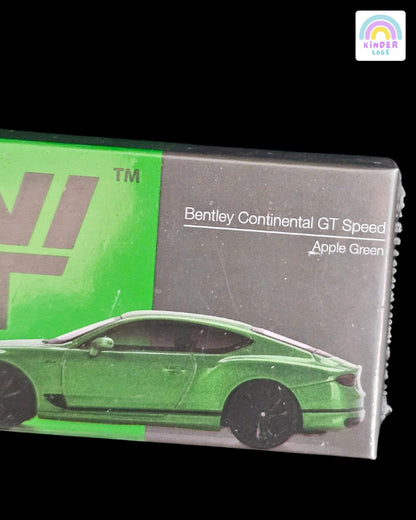 Mini GT Bentley Continental GT Speed (Apple Green) - Kinder Logs