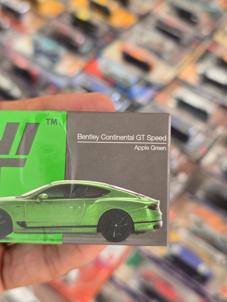 Mini GT Bentley Continental GT Speed - Apple Green (Open Box) - Kinder Logs