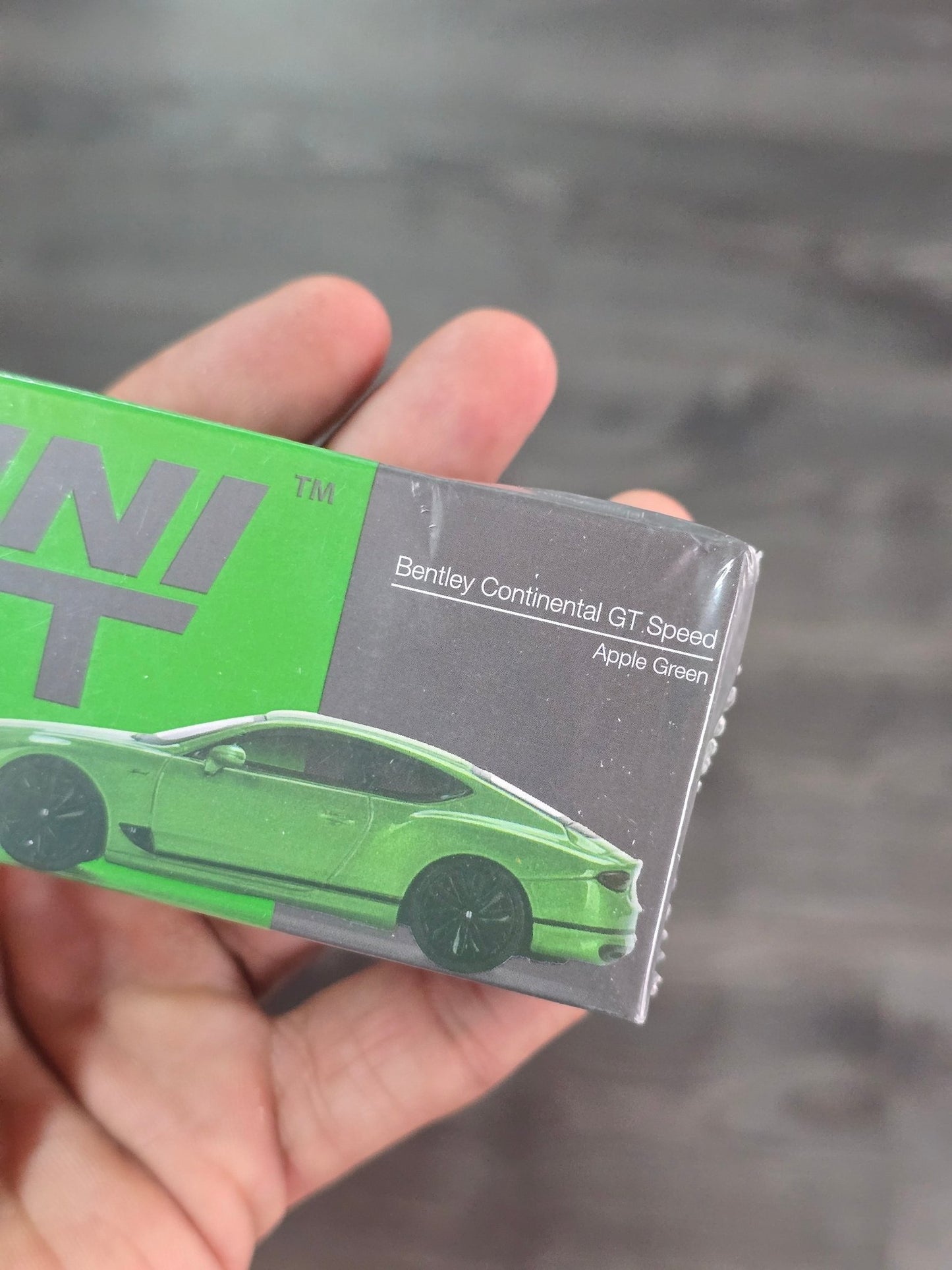 Mini GT Bentley Continental GT Speed (Apple Green) - Sealed Box - Kinder Logs