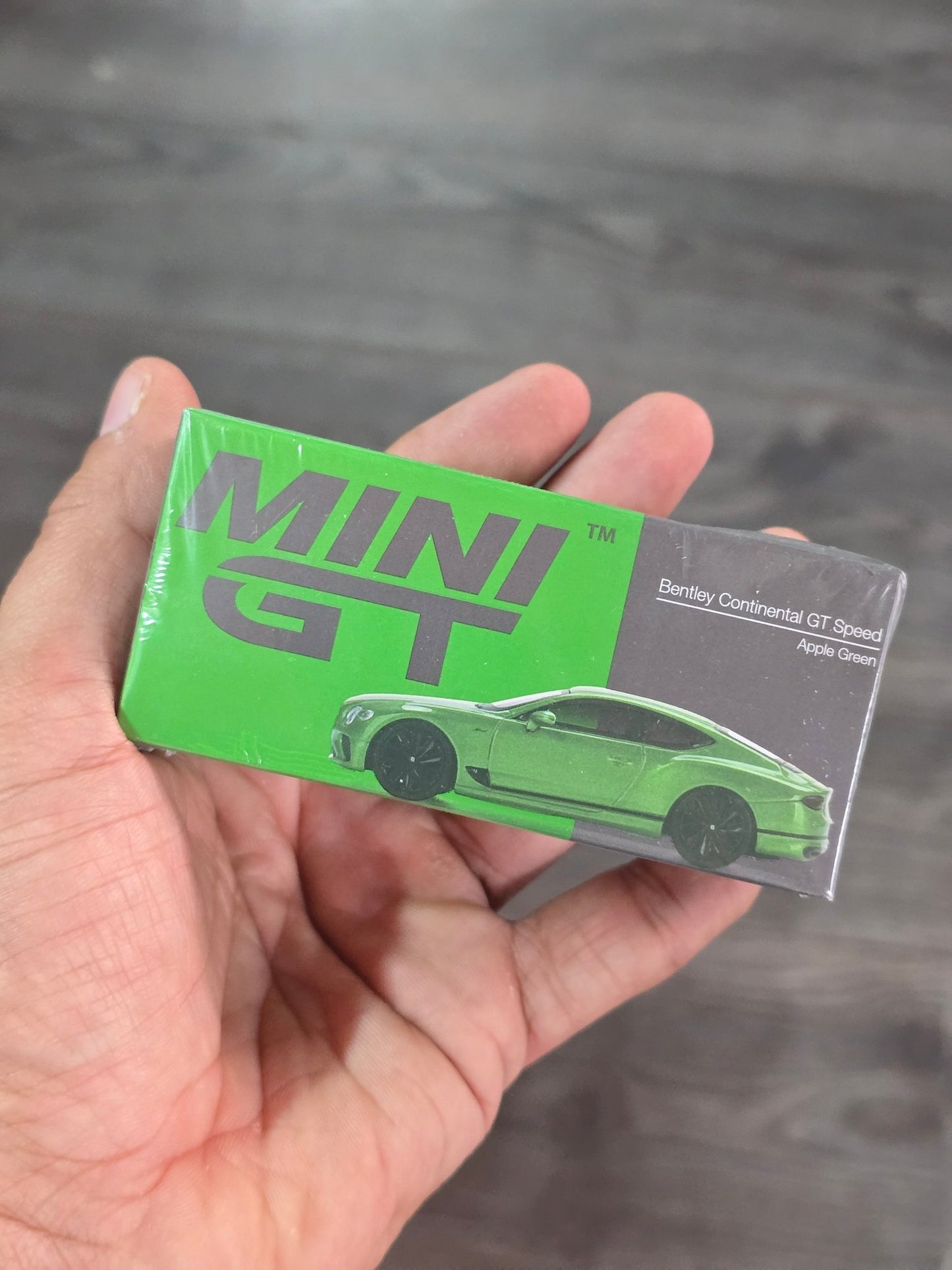 Mini GT Bentley Continental GT Speed (Apple Green) - Sealed Box - Kinder Logs
