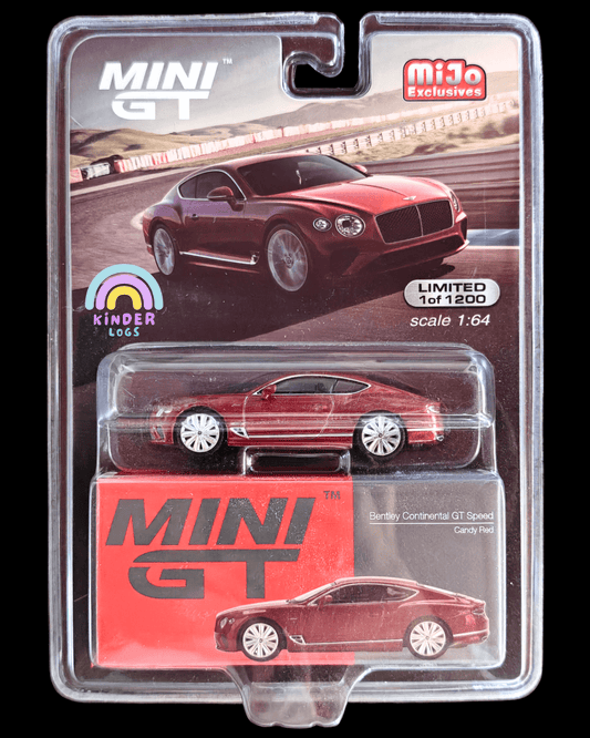 Mini GT Bentley Continental GT Speed - Candy Red (Mijo Exclusives) - Kinder Logs