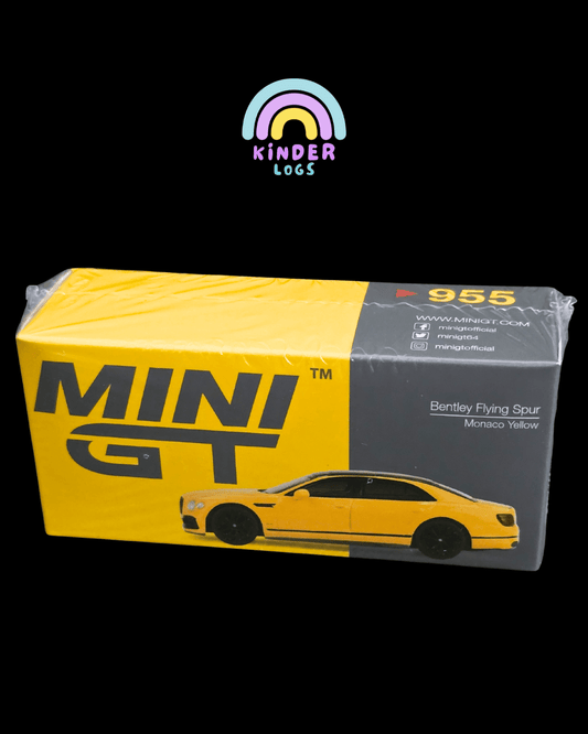 Mini GT Bentley Flying Spur - Monaco Yellow (Sealed Box) - Kinder Logs