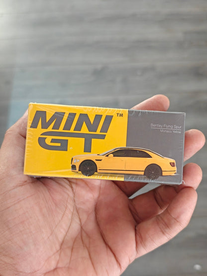 Mini GT Bentley Flying Spur - Monaco Yellow (Sealed Box) - Kinder Logs